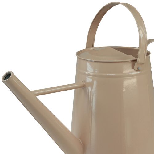 Product Metal decorative watering can, sand-colored vintage design, for plants &amp; dried flowers, 50×22.5×39cm