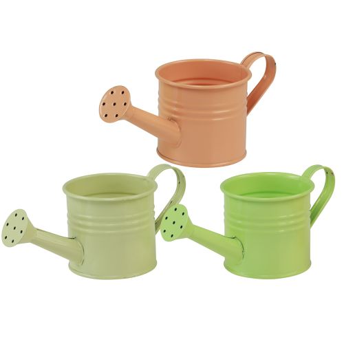 Product Decorative Watering Can Planter Set, Metal, 8-Piece, Multicolored, 16.5x7cm - Ideal Plant Containers for Balcony &amp; Kitchen
