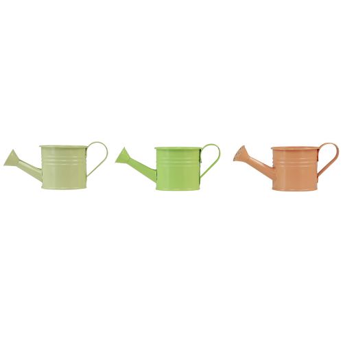 Product Decorative watering can planter metal colored 16.5x7cm 9pcs
