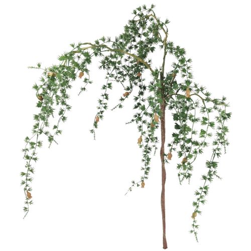 Decorative garland, plant garland, artificial larch branch, Christmas, green, 130cm
