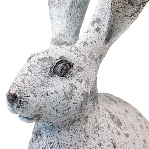 Floristik24 Decorative Rabbit Sitting Shabby Chic White Decorative Figure H46.5cm