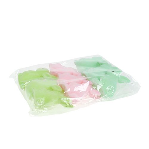 Floristik24 Decorative bunny pastel ass. 9.5cm 9pcs