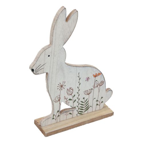 Decorative rabbit sitting wooden rabbit Easter bunny wood 26×19,5cm