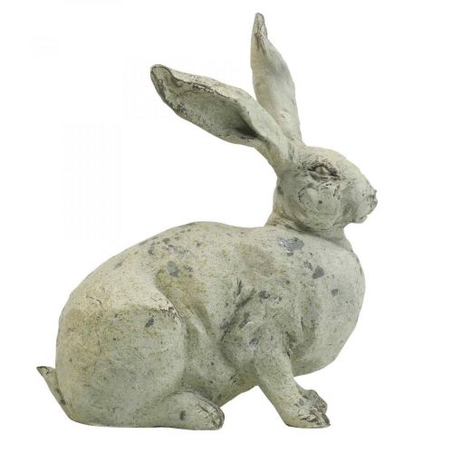 Product Decorative rabbit sitting stone look garden decoration H30cm 2pcs