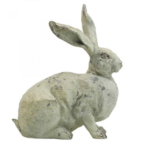 Floristik24 Decorative rabbit sitting stone look garden decoration H30cm 2pcs