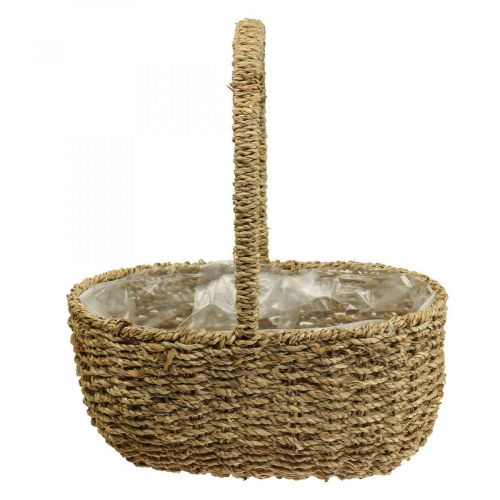 Floristik24 Decorative basket with handle plant basket flower basket 23×31×37cm