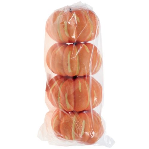 Floristik24 Halloween Pumpkin Decoration, Autumn Decoration Table Orange 12.5cm H7cm 4pcs