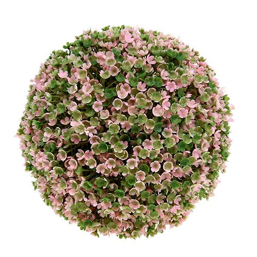 Floristik24 Decorative Ball Pink Green Flower Ball Artificial Ø18cm 1 pc