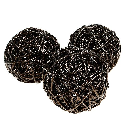 Floristik24 Decorative ball made of paper wire Ø8cm 12pcs