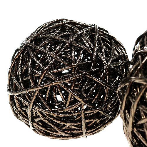 Floristik24 Decorative ball made of paper wire Ø8cm 12pcs