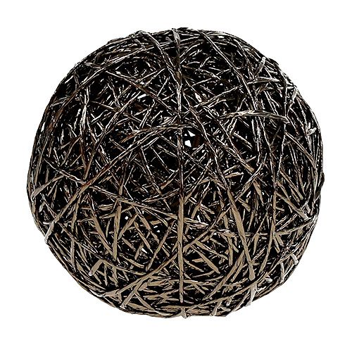 Floristik24 Decorative ball dark brown Ø15cm