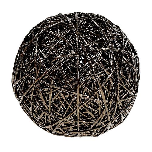 Decorative ball dark brown Ø15cm | Floristik24.ie