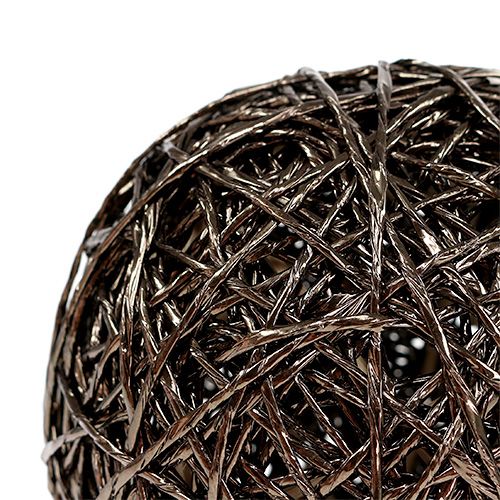 Decorative ball dark brown Ø15cm | Floristik24.ie