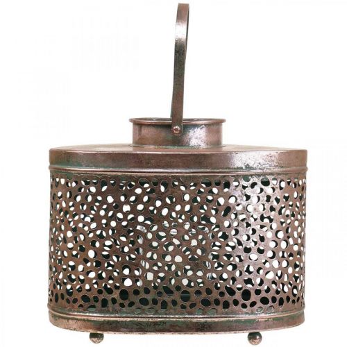 Floristik24 Deco lantern oval table decoration metal 27×16×23cm