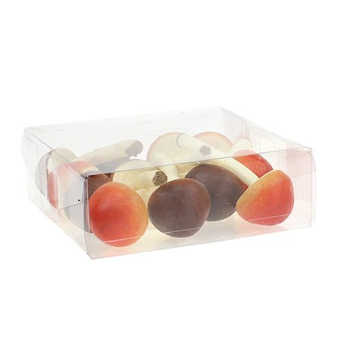 Floristik24 Deco mushrooms brown, orange 9cm 12pcs