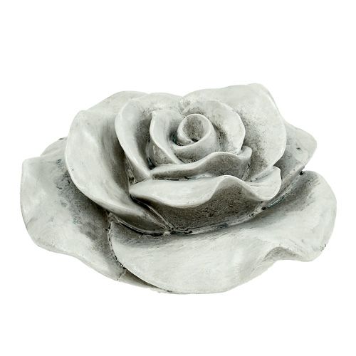 Floristik24 Deco rose gray 13cm