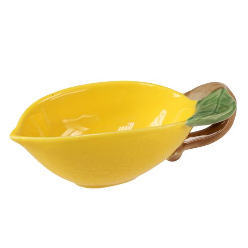 Floristik24 Decorative lemon bowl ceramic lemon bowl yellow 17×8cm