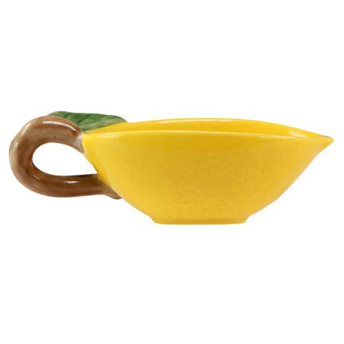 Product Decorative lemon bowl ceramic lemon bowl yellow 17×8cm