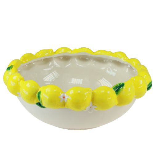 Floristik24 Decorative bowl lemon fruit bowl ceramic Ø30cm
