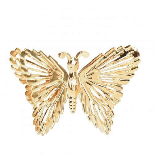 Product Decorative Butterflies Metal Hanging Decoration Golden 5cm 30 Pcs