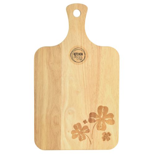 Product Decorative chopping board with clover leaves, mango wood, 38×22cm