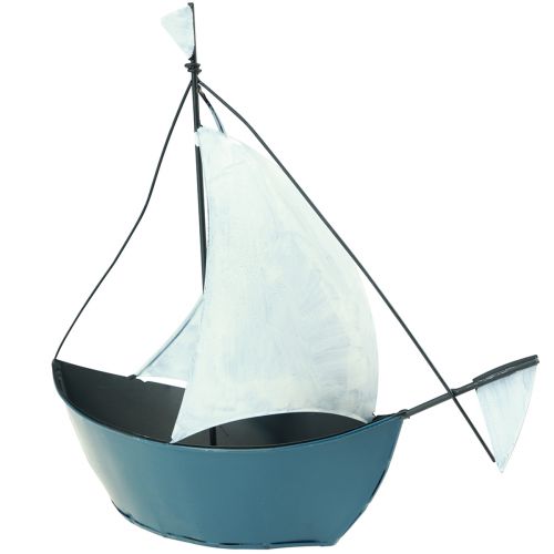 Floristik24 Decorative sailboat metal ship for decorating 32.5×10×29cm