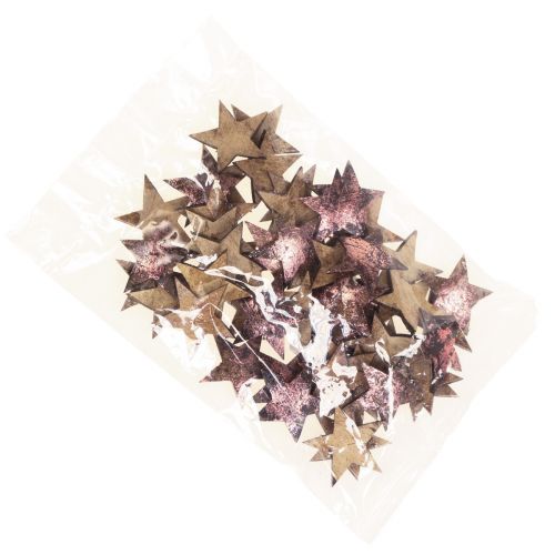 Floristik24 Decorative Star Christmas Star Coconut Pink Metallic 5cm 50 Pcs