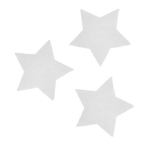 Decorative Stars White 7cm 8 pcs