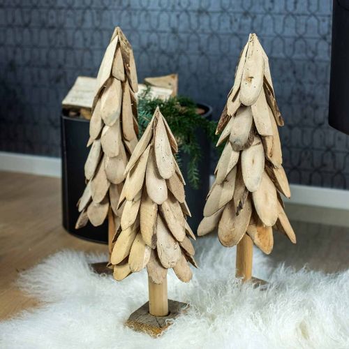 Floristik24 Deco Christmas tree wood rustic Christmas tree H55cm
