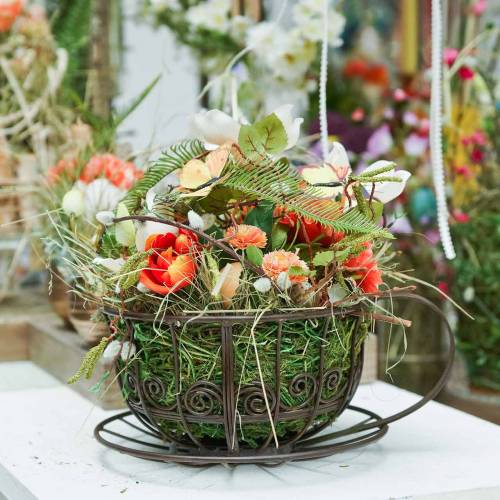 Floristik24 Decorative Cup Dark Brown Ø23cm H13.8cm