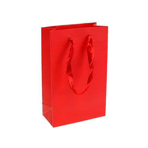 Floristik24 Deco bag for gift red 12cm x19cm 1pc