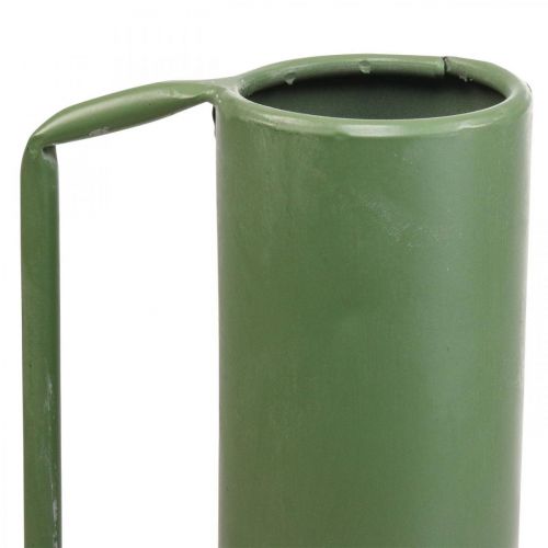 Product Decorative vase metal green handle decorative jug 14cm H28.5cm