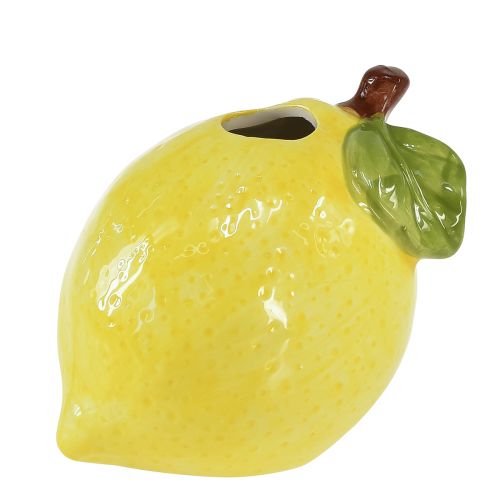 Product Decorative Vase Lemons Ceramic Oval Yellow 11cm×9.5cm×10.5cm