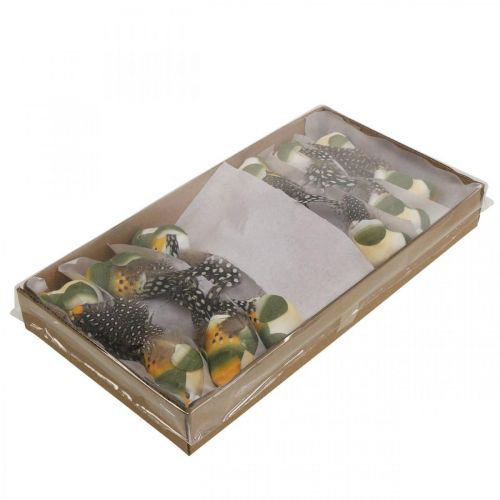 Floristik24 Decorative birds mini bird on wire spring decoration 3×6cm 12pcs