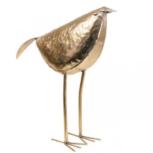 Floristik24 Deco bird Deco figure bird gold metal decoration 41×13×42cm