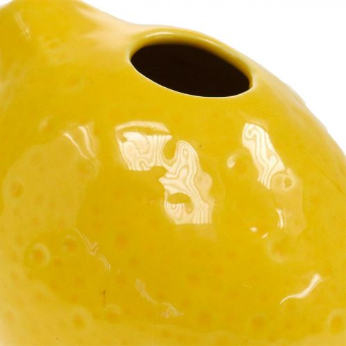 Floristik24 Flower Vase Deco Lemon Vase Ceramic Summer Decoration H11.5cm