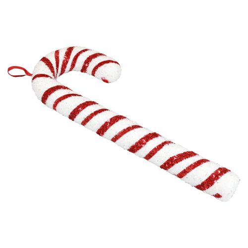 Product Decoration Candy Cane Christmas Window Decoration Red White Striped H51,5cm