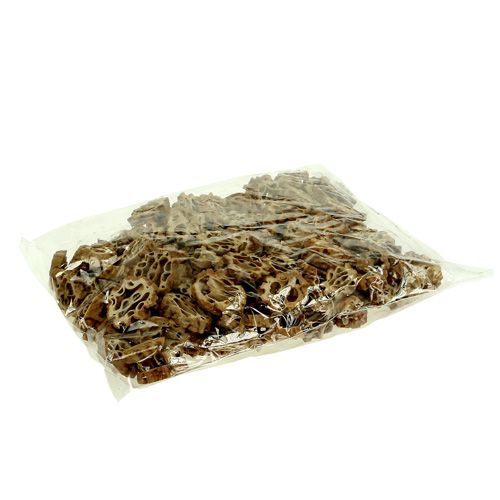 Floristik24 Nut slices 2cm natural 250g