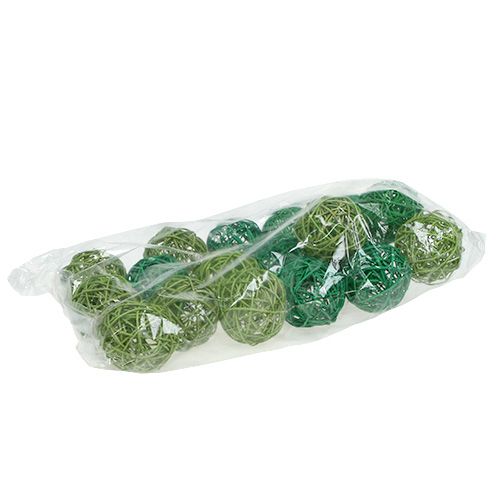 Floristik24 Decorative balls assorted green 7cm 18 pcs