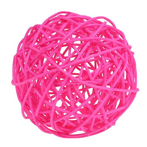 Floristik24 Dekoball Pink 10cm 6pcs