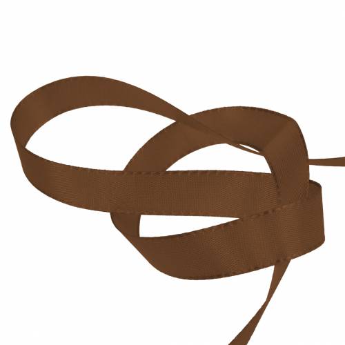 Gift and decoration ribbon brown 15mm x 50m