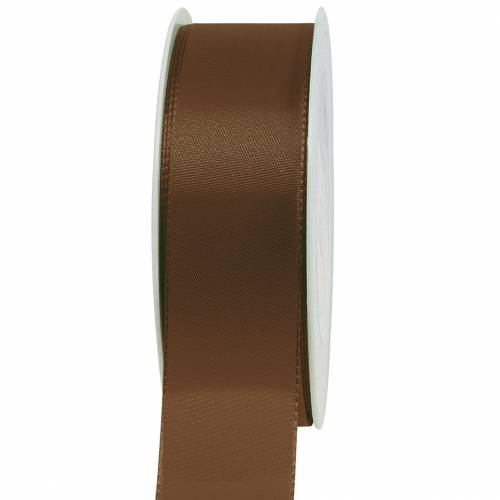 Gift and decoration ribbon brown 40mm x 50m