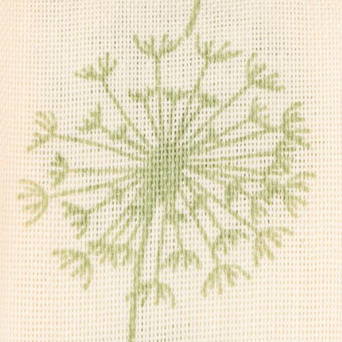 Product Decorative ribbon, gift ribbon, dandelion design, cream, 40mm, 15m