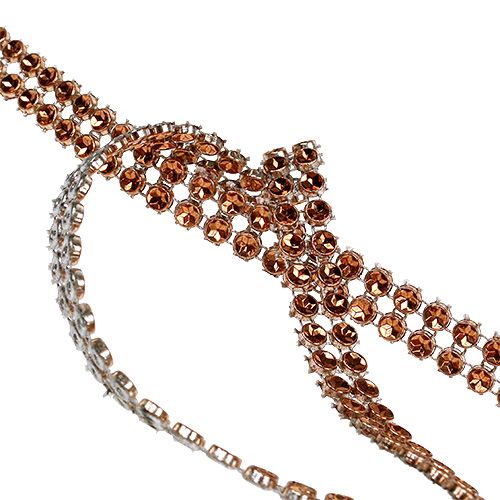 Product Decorative ribbon copper, glossy 10mm 4m