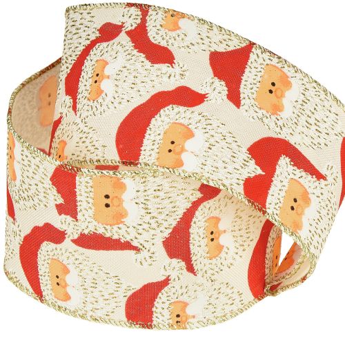 Product Christmas Ribbon Santa Claus Large Gift Ribbon 60mm 10m