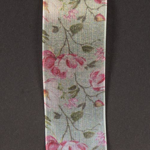 Product Floral design gift ribbon for elegant gift wrapping, 15m