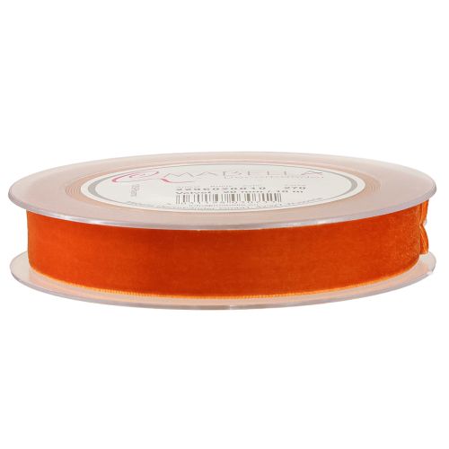 Product Decorative ribbon velvet ribbon dark orange 20mm 10m