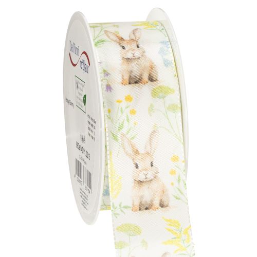Floristik24 Gift ribbon with Easter bunny motif for festive packaging, 15m