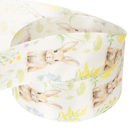 Product Gift ribbon with Easter bunny motif for festive packaging, 15m