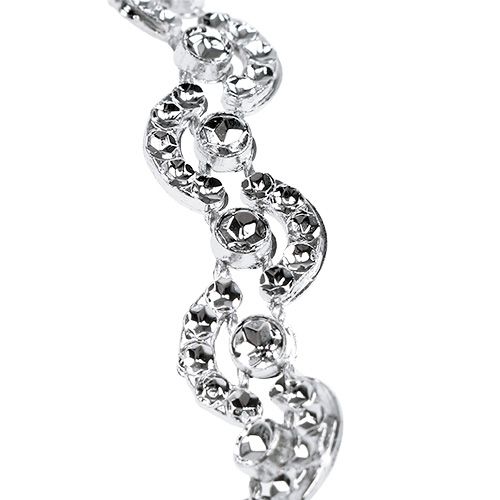 Deco ribbon silver shiny 10mm 9m | Floristik24.ie